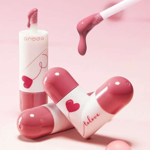 Heart to Love Tint дуо-тинт для губ холодного тона, набор из 3 шт
