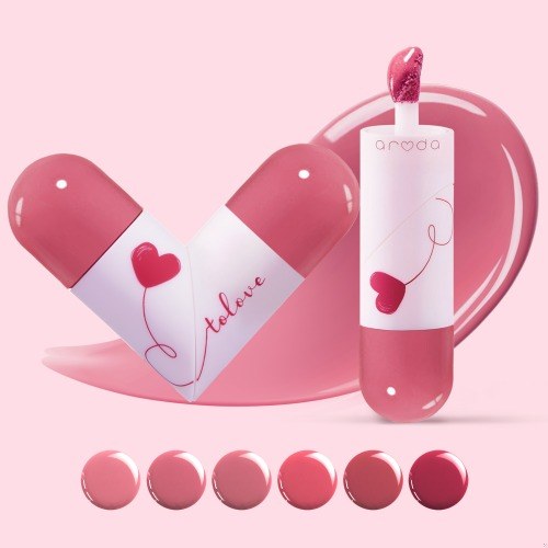 Aroda Двойной тинт Heart to Love, 6 видов и 12 оттенков